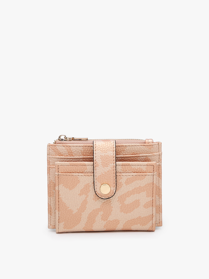 Sam Mini Snap Wallet/Card Holder: Brown