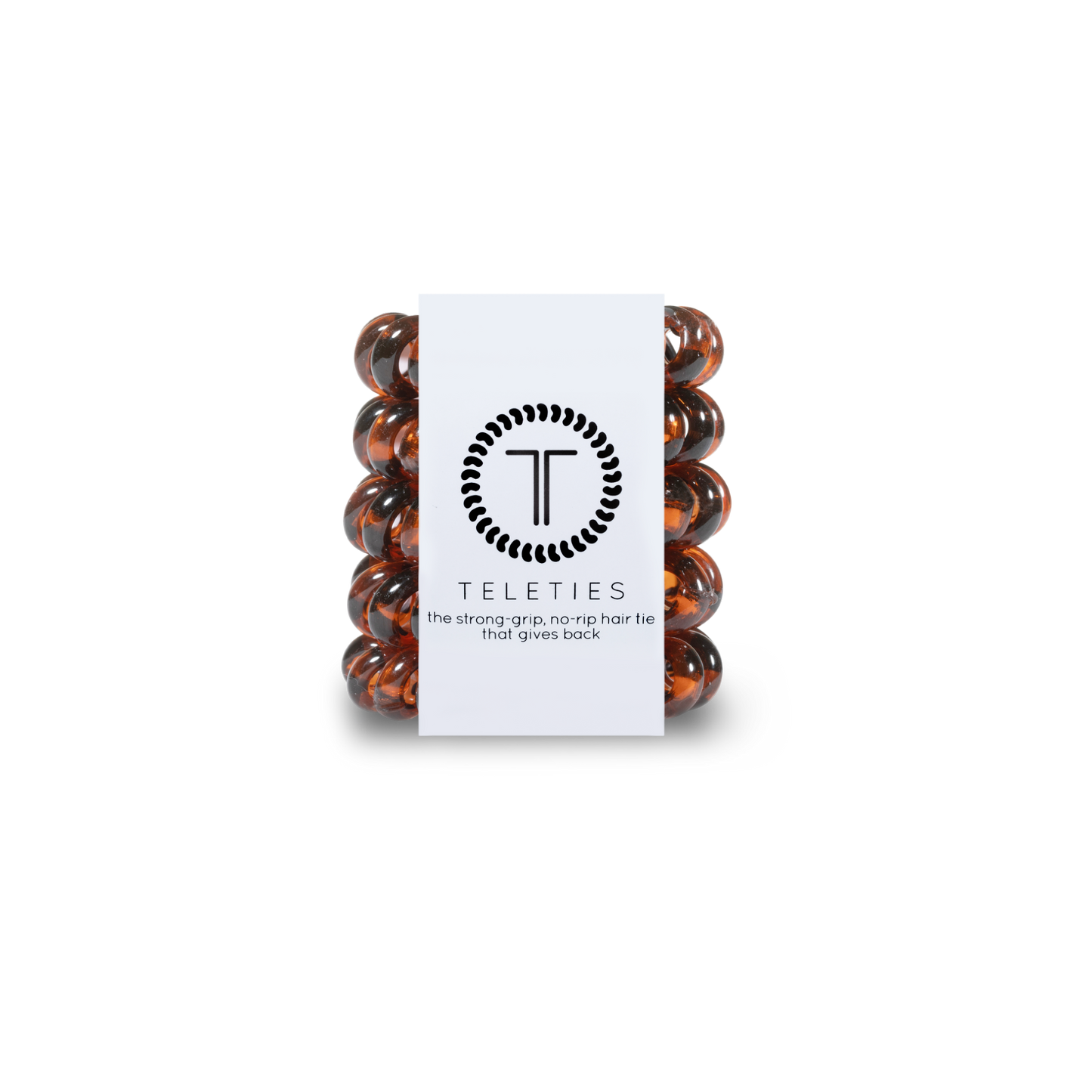 TELETIES - Spiral Hair Coils | Tiny | Tortoise Hair Ties