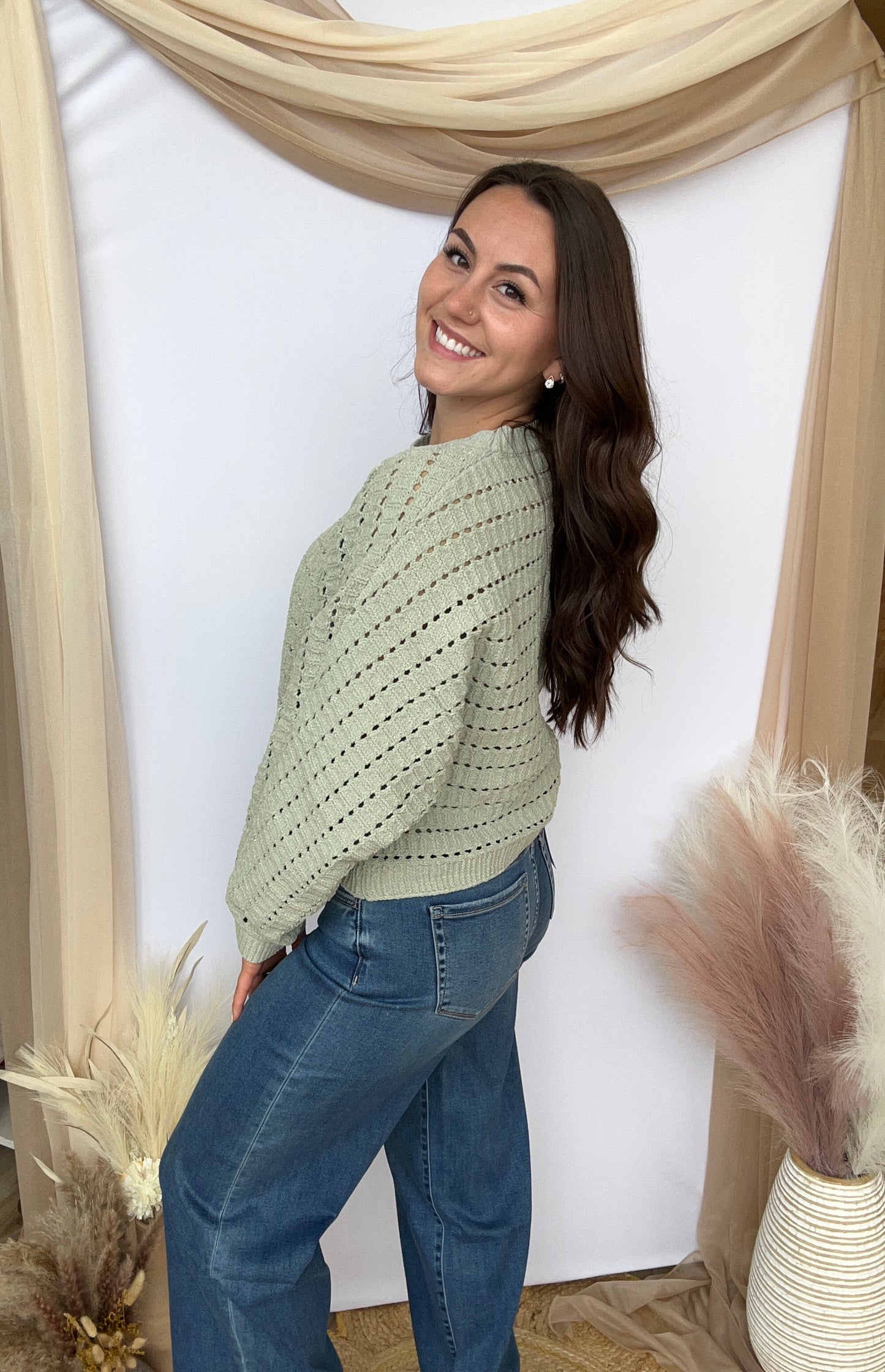 Sweetheart Chenille Sweater