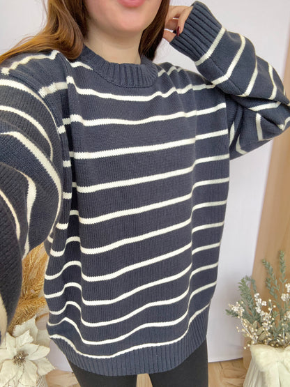 Isabelle Oversized Striped Sweater