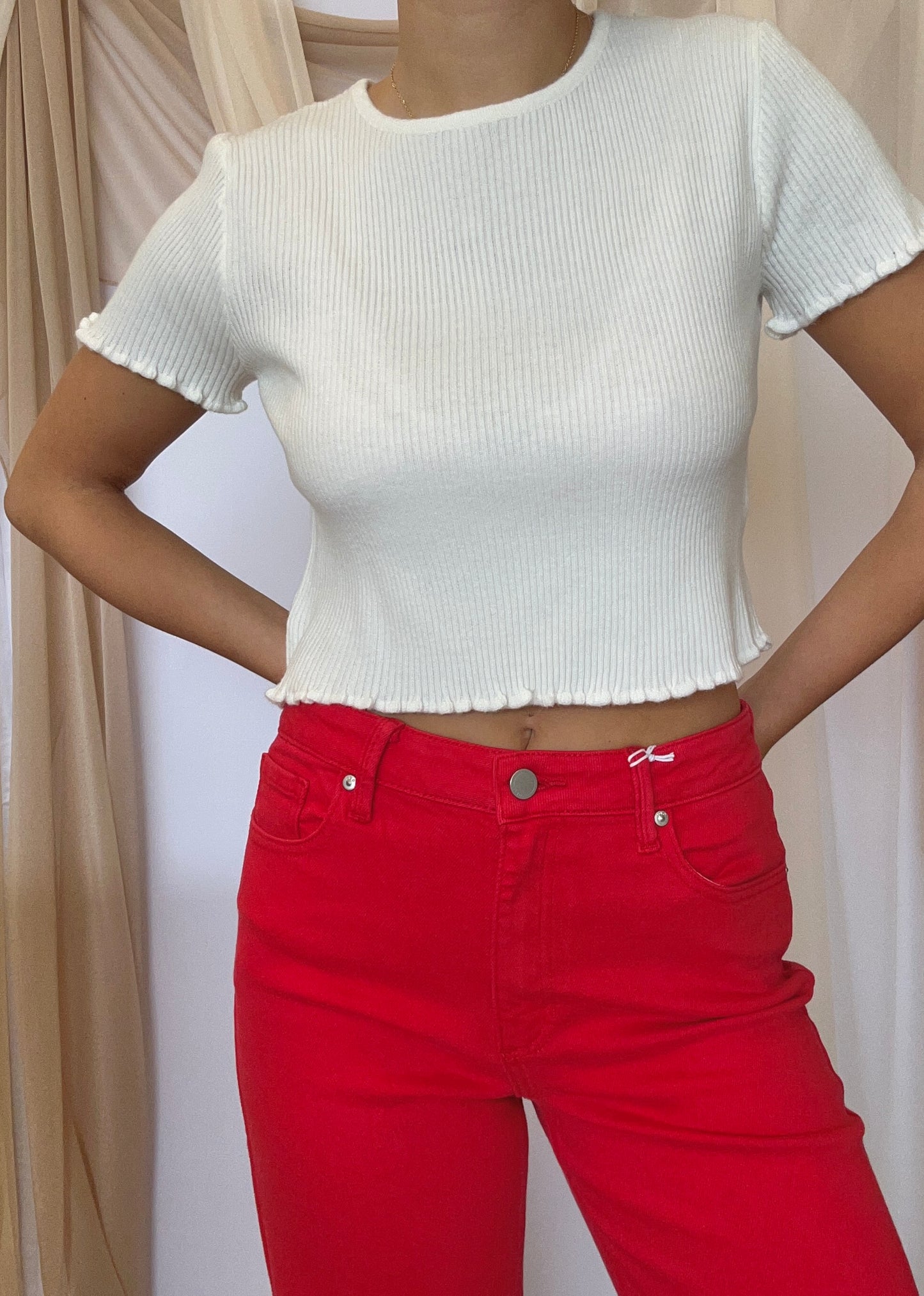 Fall Ruffle Short Sleeve