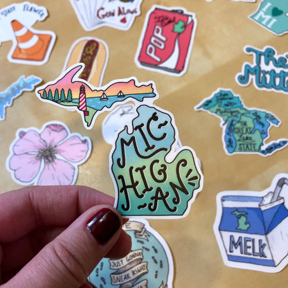 Big Moods - Lighthouse Sticker - Michigan Sticker