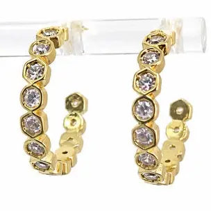 Radiance Crystal Hoop Earrings