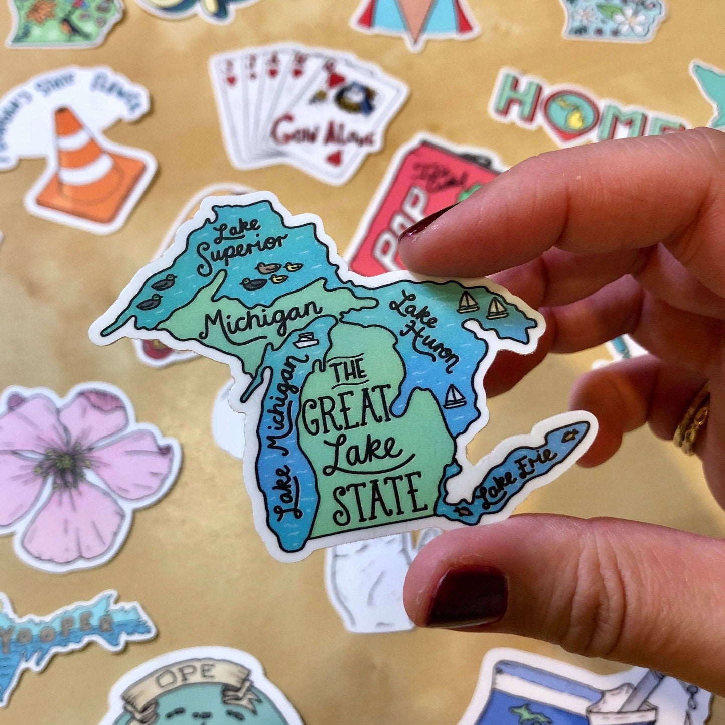 Big Moods - The Great Lake Sticker - Michigan Sticker