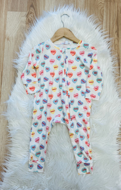 Candy Hearts-Onesie
