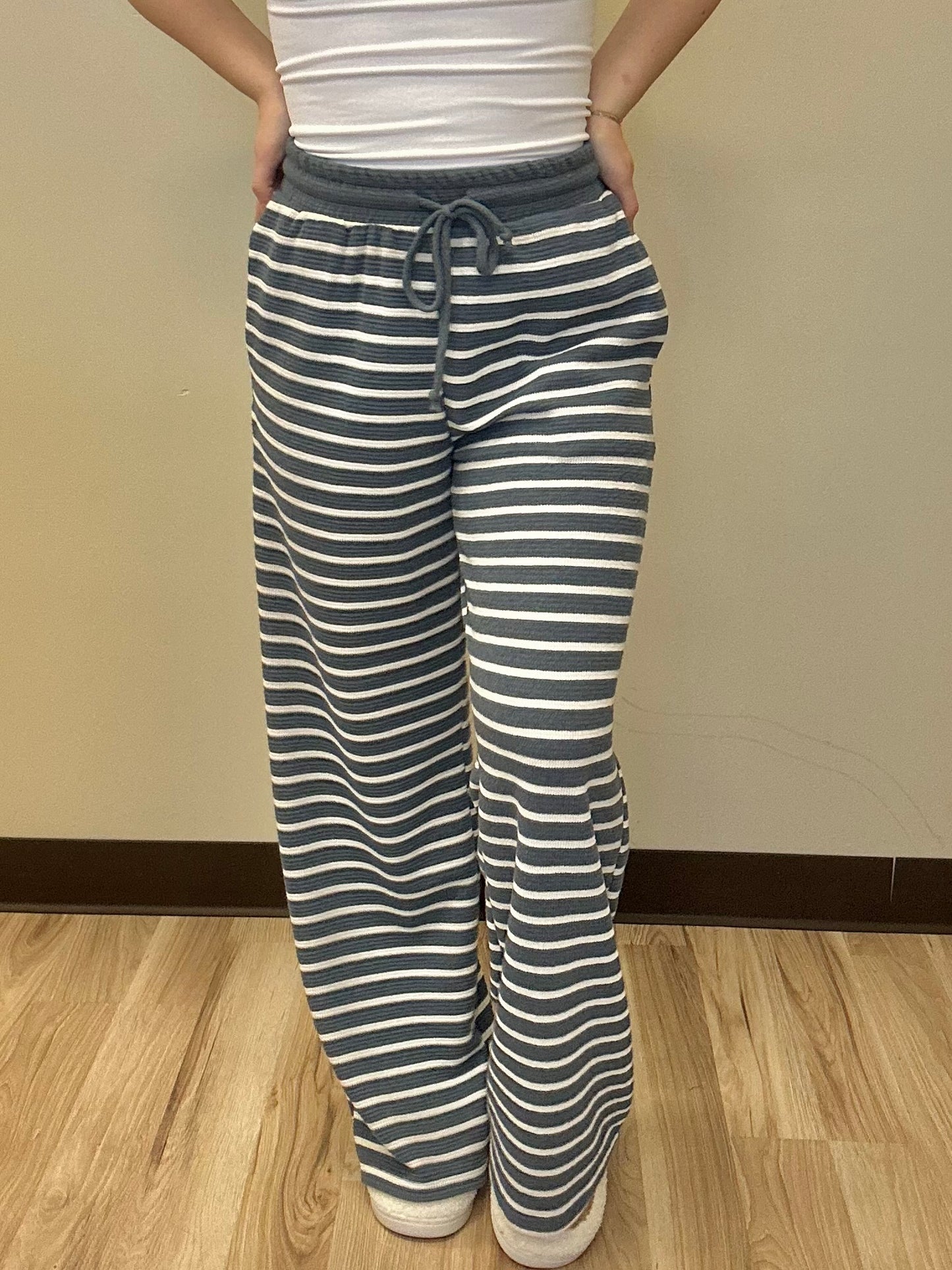 Blue Haze Drawstring Bottoms