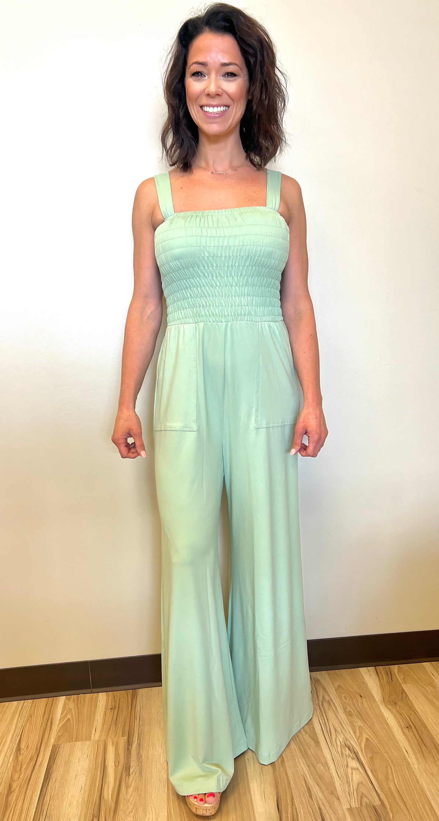 DAY IN THE LIFE SMOCKING JUMPSUIT