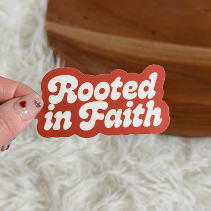 Big Moods - Rooted In Faith Text Faith Bible Sticker