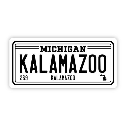 Big Moods - Kalamazoo Michigan 269 License Plate Sticker