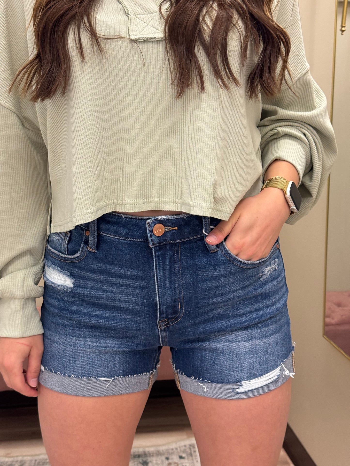 The Brooke Risen Shorts – Dark Wash