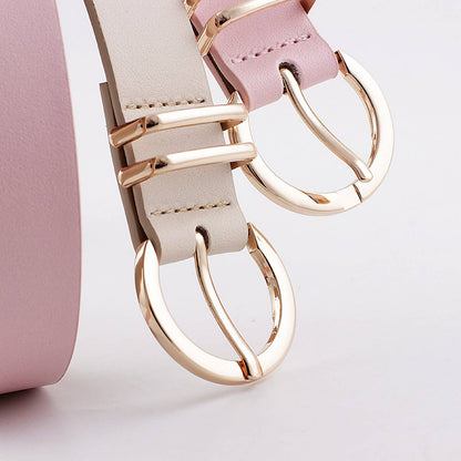 RING HOLE PIN BUCKLE DECORATIVE
