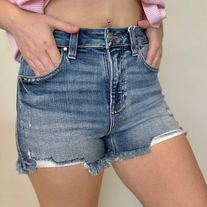 Sadie Risen Shorts - Medium Wash