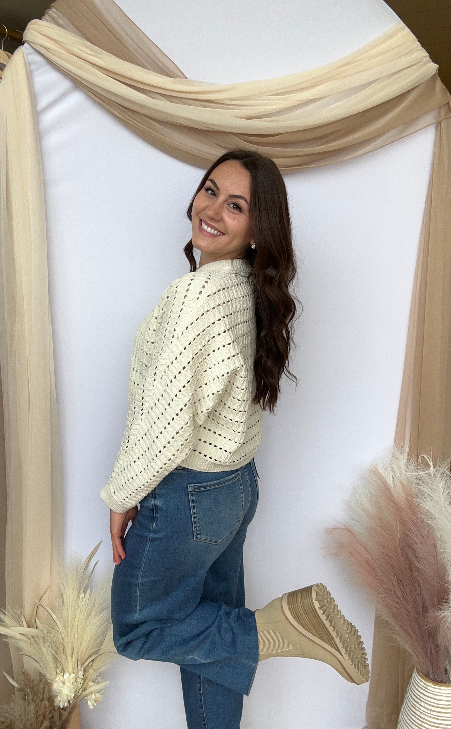 Sweetheart Chenille Sweater