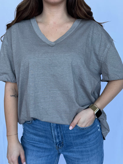 The Washed V-Neck Tee