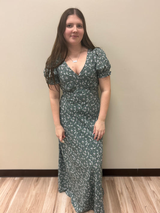 Sage & Petal Floral Dress