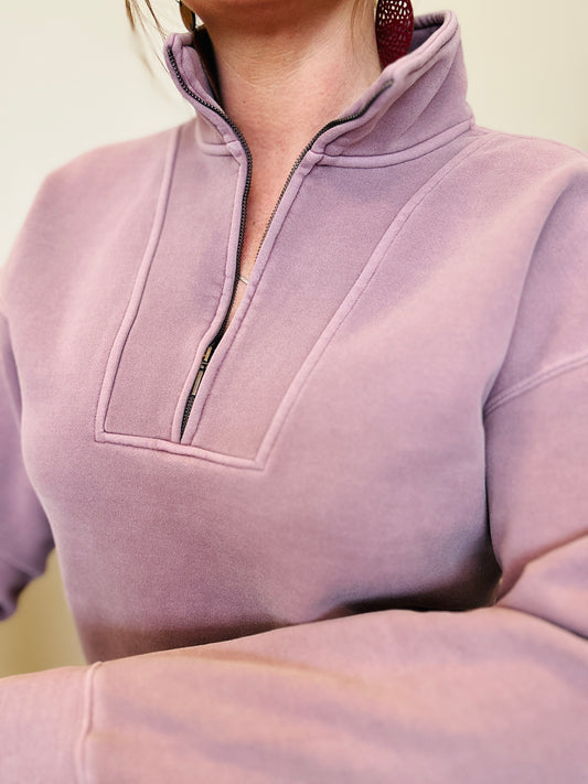 SERENITY FLEECE ZIP PULLOVER