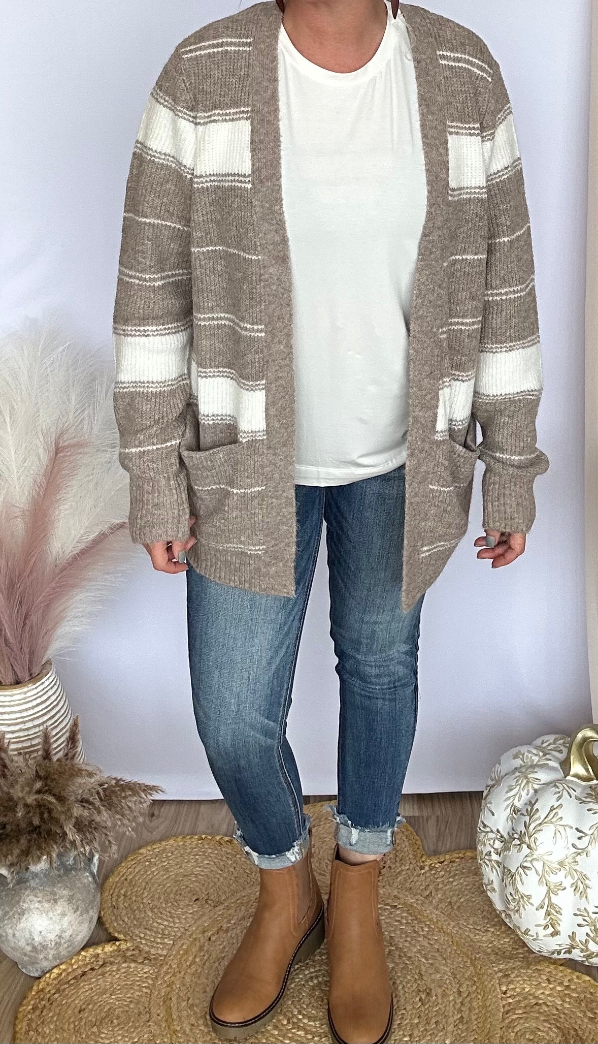 Time to Waste Striped Cardigan