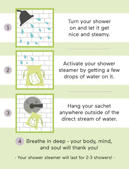 Cait + Co - Luxe Jasmine Tea + Ginger Shower Steamer Fizzy Bomb