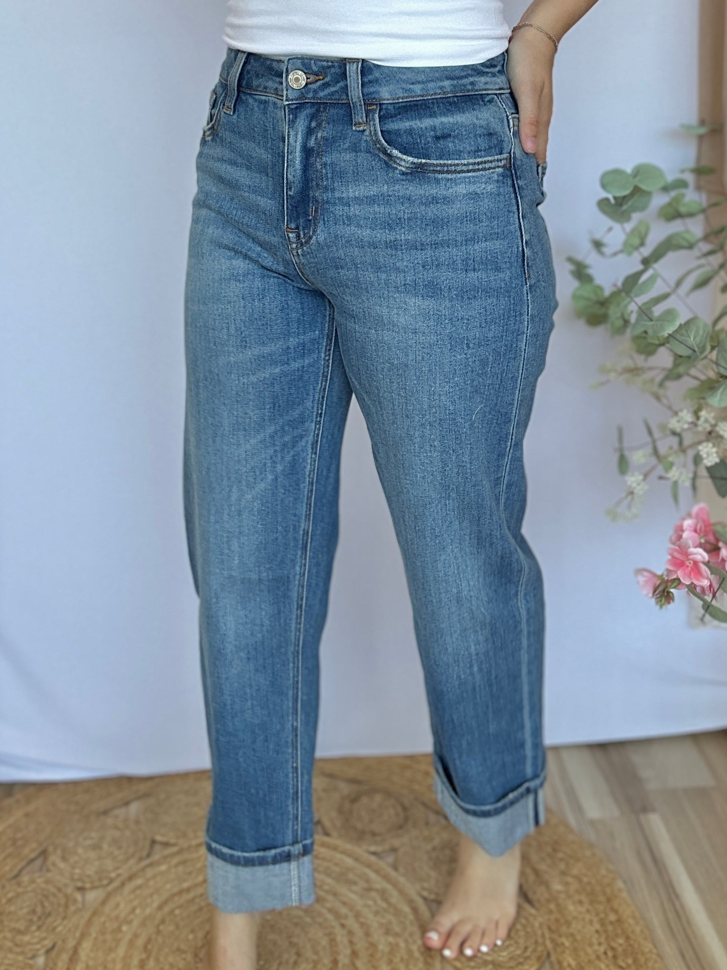 Georgia Barrel Cuff Jeans