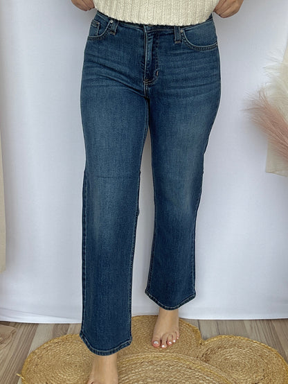 The Refined Mid Rise Wide Leg Jeans