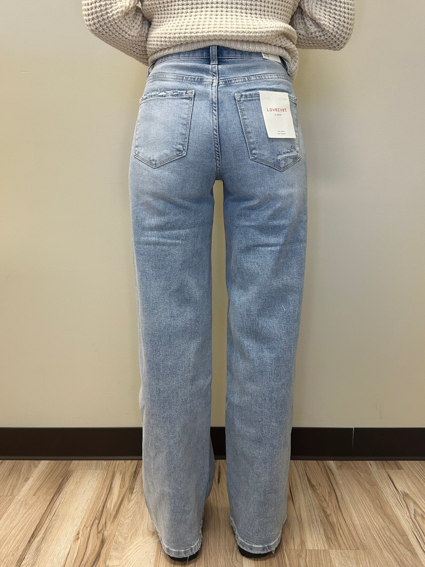 GLACIER TIDES- HIGH RISE SUPER WIDE LEG JEANS