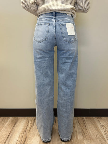 GLACIER TIDES- HIGH RISE SUPER WIDE LEG JEANS