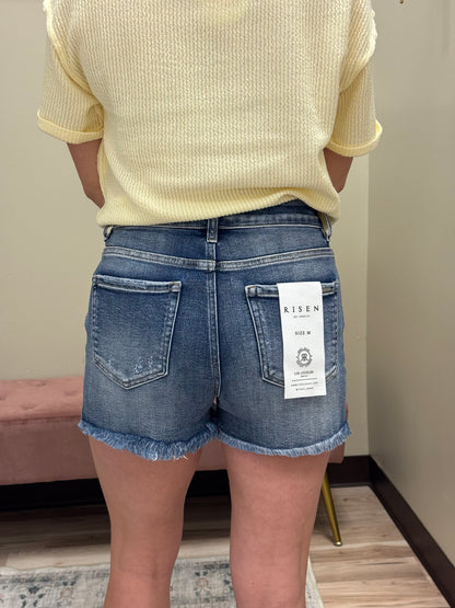 Sadie Risen Shorts - Medium Wash