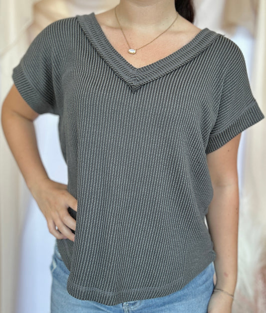 Kelly V Neck Relaxed Fit Top