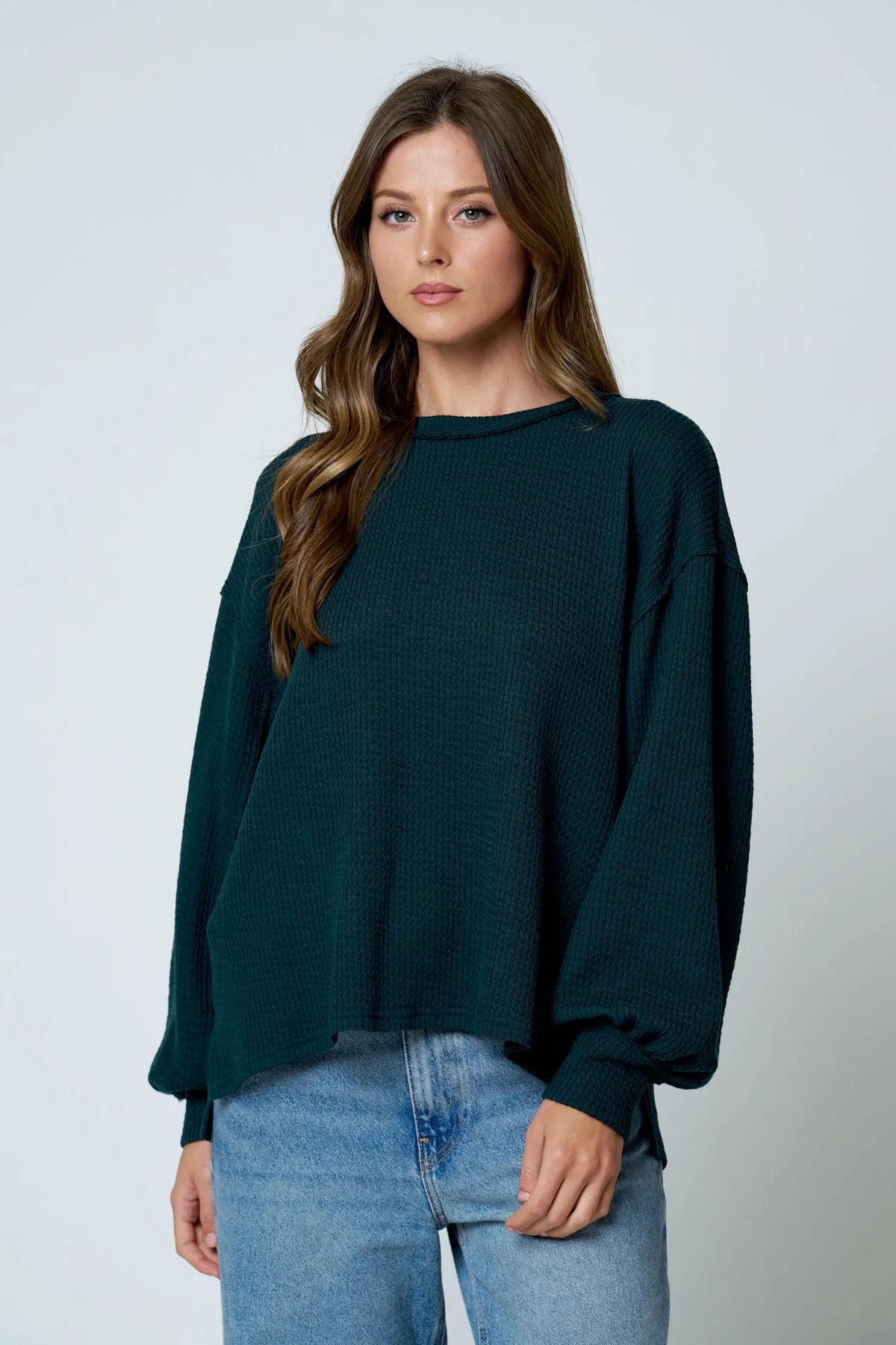 Easy Does It Textured Knit Top