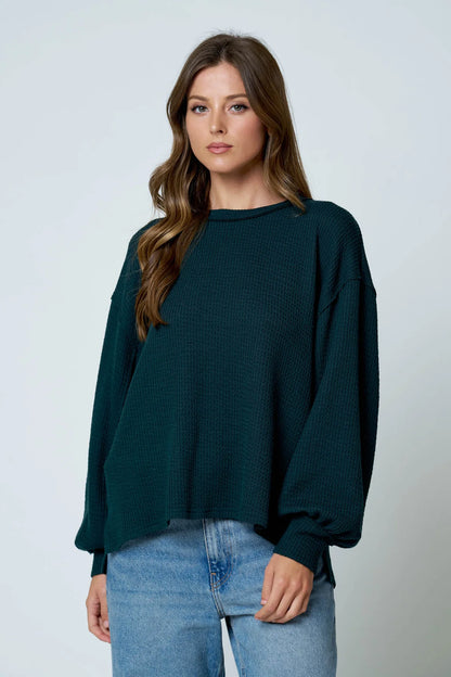 Easy Does It Textured Knit Top