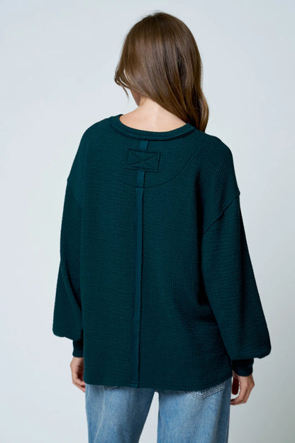 Easy Does It Textured Knit Top