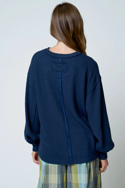 Easy Does It Textured Knit Top