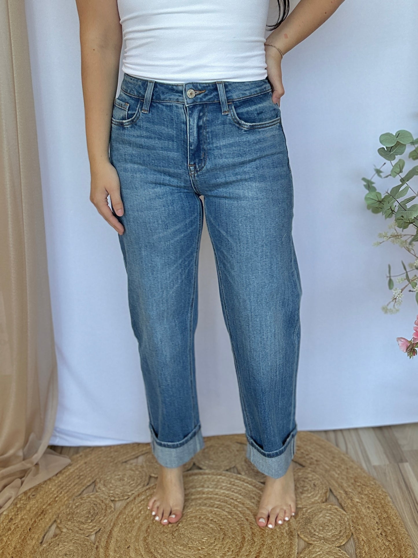 Georgia Barrel Cuff Jeans