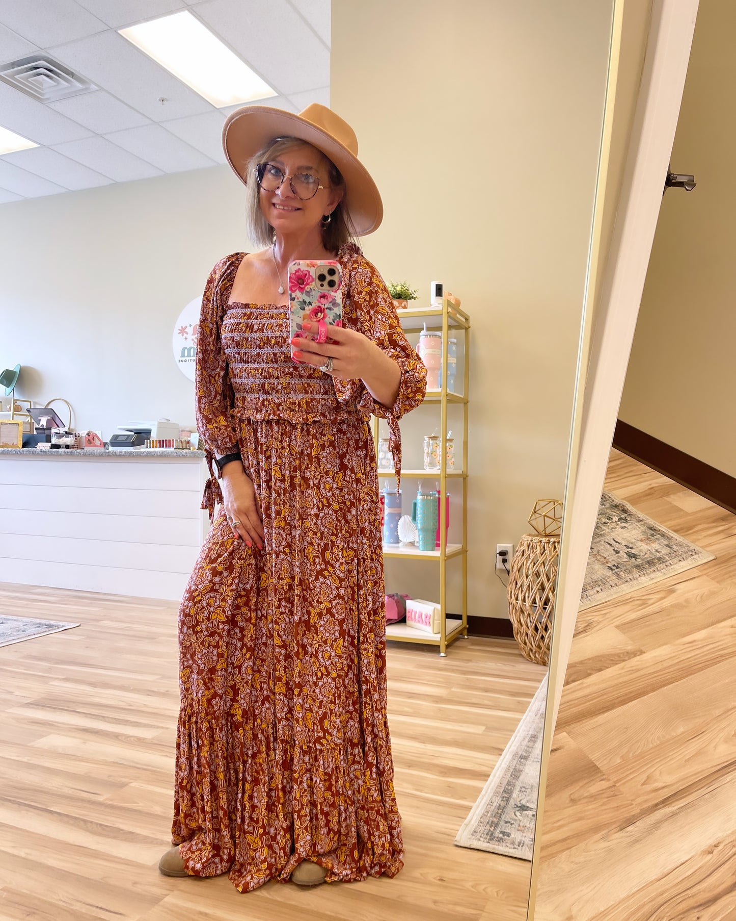 The Tori Fall Flower Dress