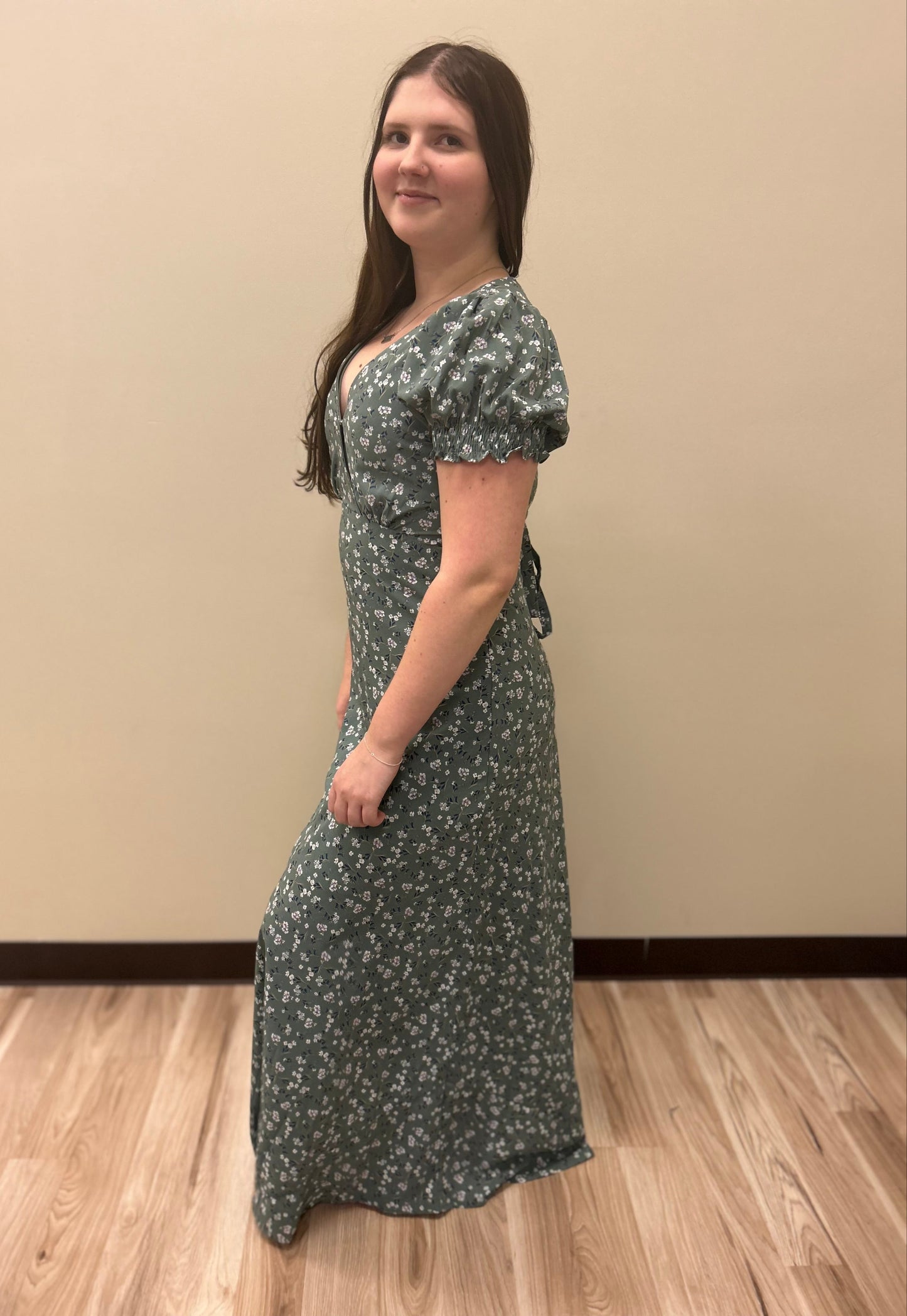 Sage & Petal Floral Dress