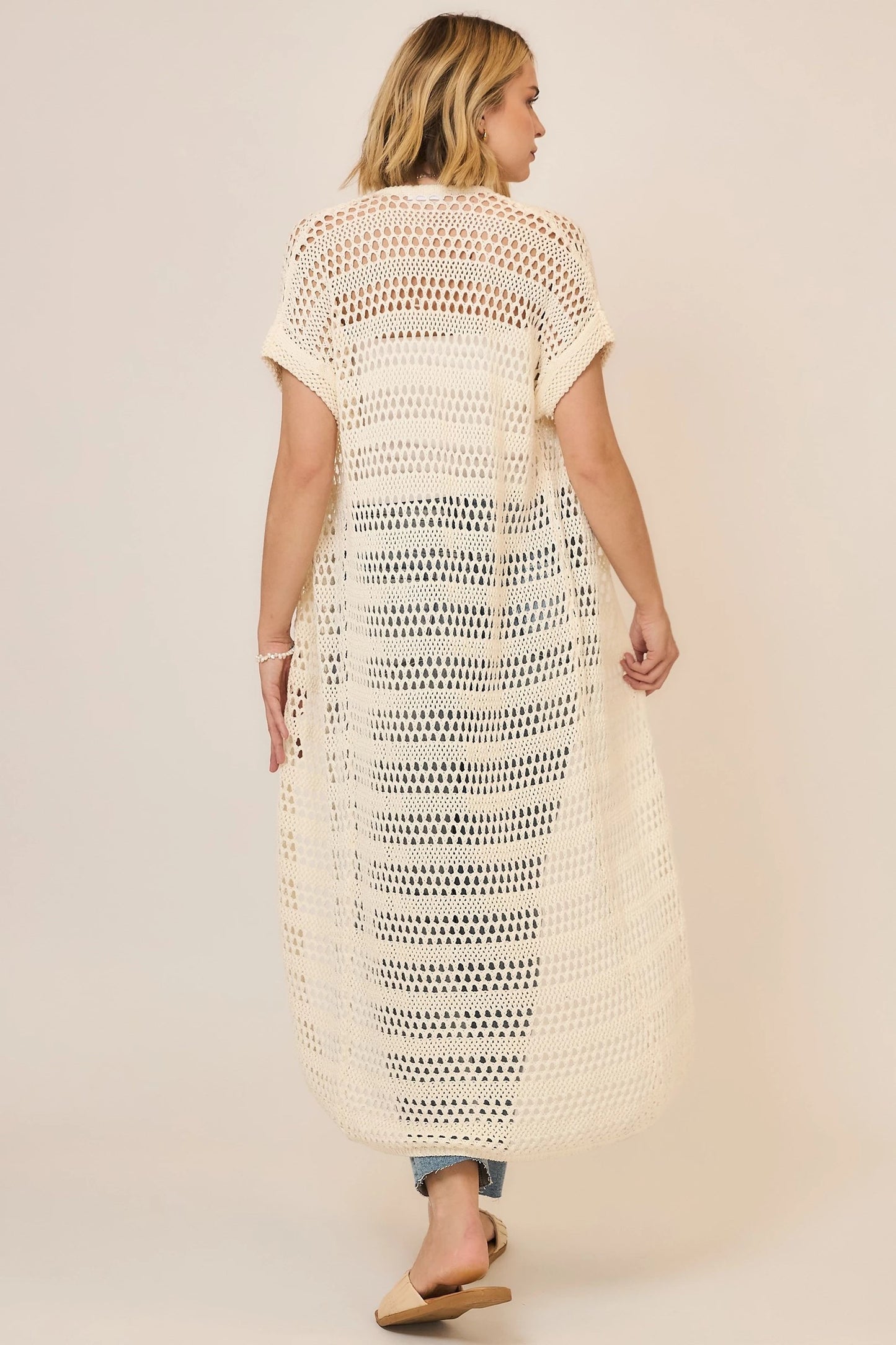 The Coastal Breeze Crochet Duster