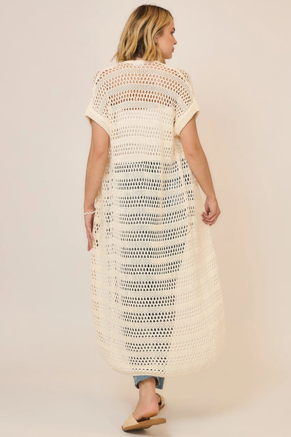 The Coastal Breeze Crochet Duster