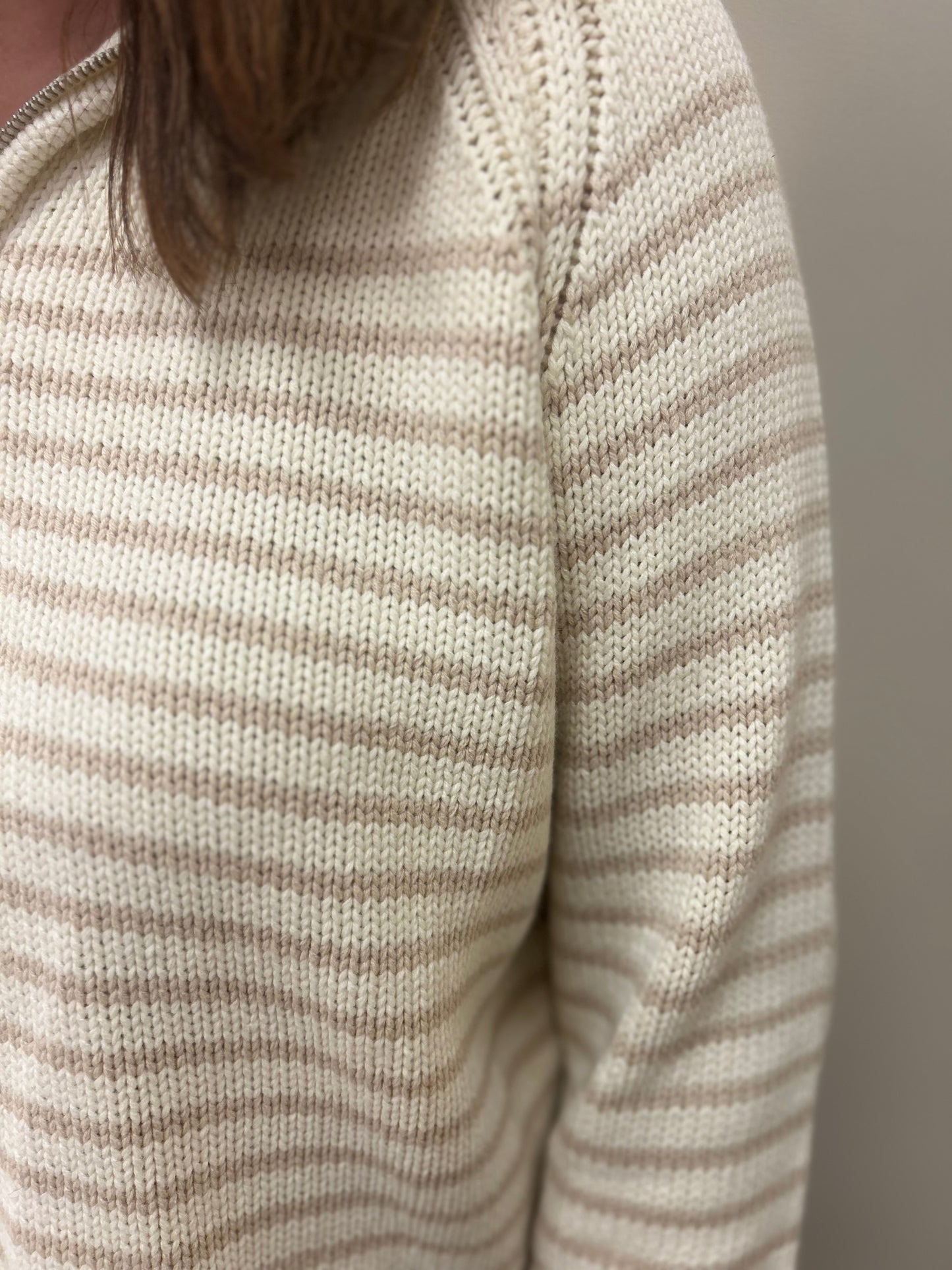 Ivory Woods Zip Sweater