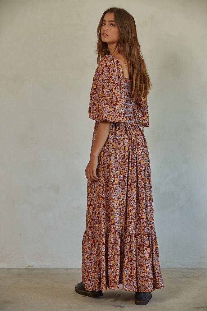 The Tori Fall Flower Dress