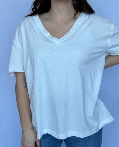 The Washed V-Neck Tee