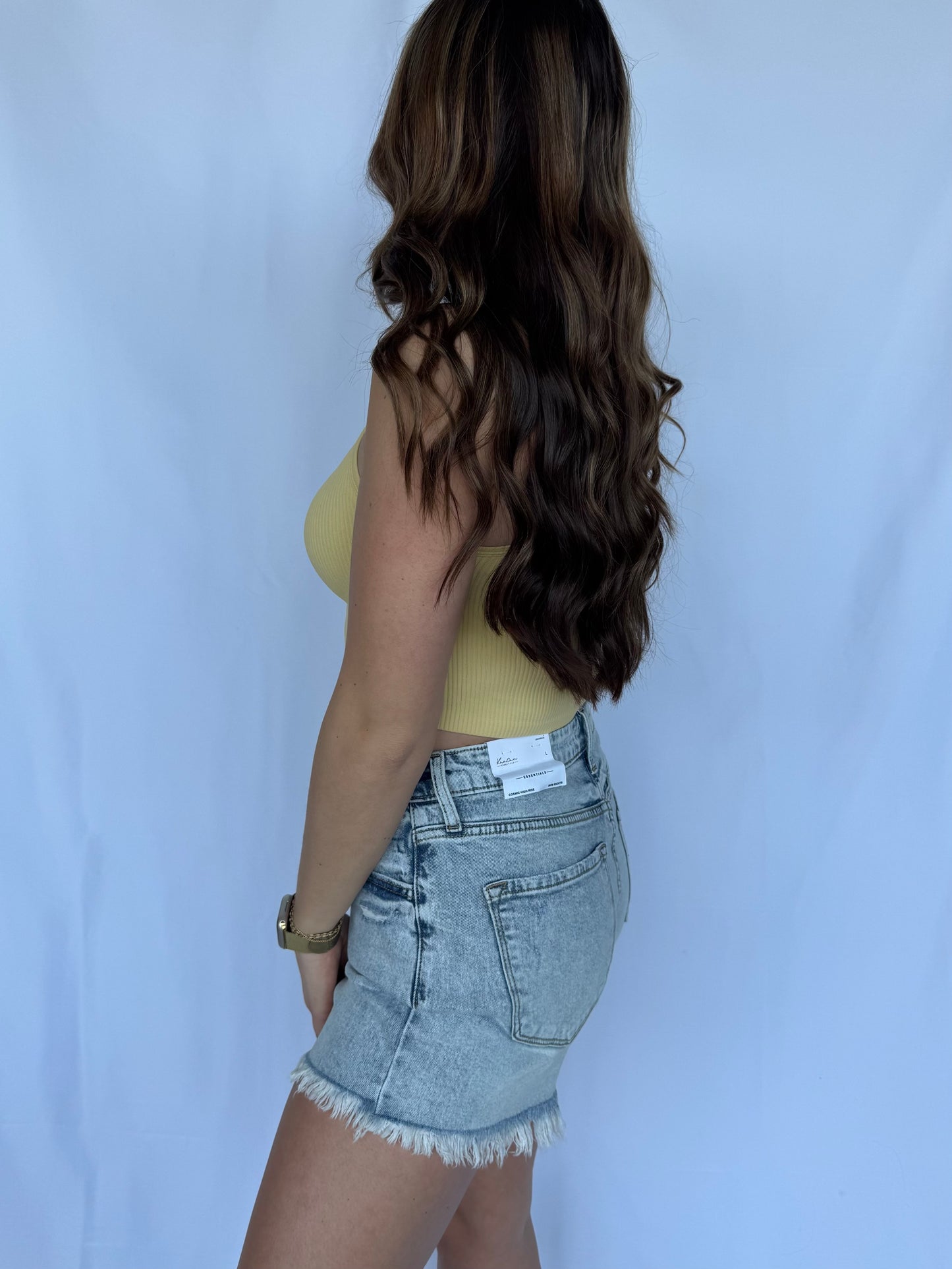 Gravity High Rise Mom Shorts