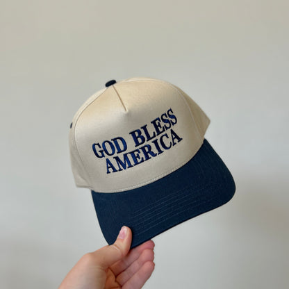God Bless America Embroidered