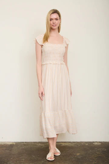 The Elara Stripe Midi
