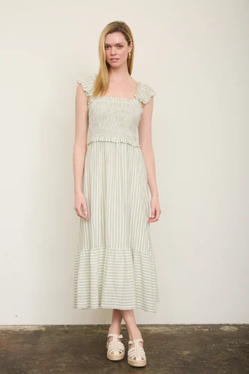 The Elara Stripe Midi