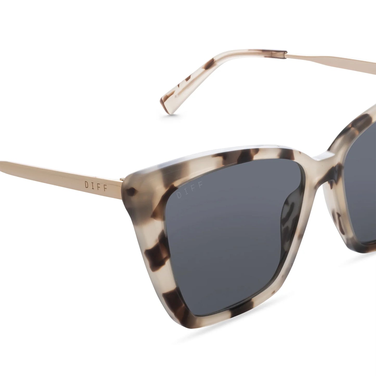BECKY II - CREAM TORTOISE + GREY LENS, POLARIZED