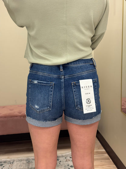 The Brooke Risen Shorts – Dark Wash