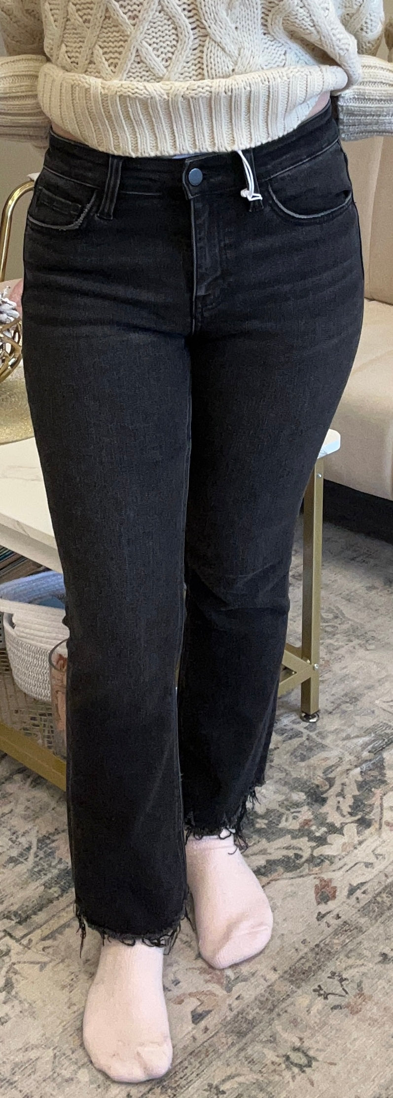 The Julie Crop Raw Hem