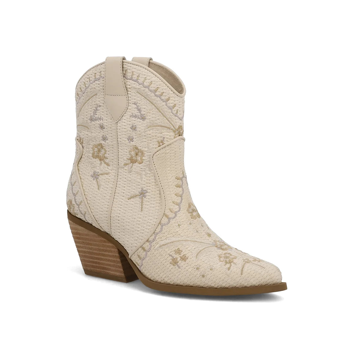 Dalena Floral Raffia Boots