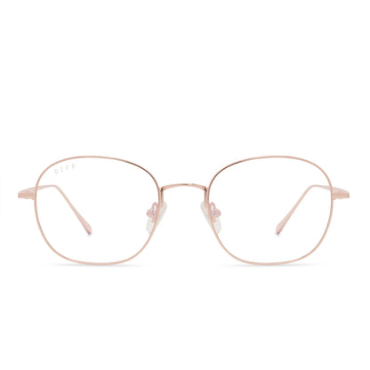 Reid - rose gold blue light technology glasses