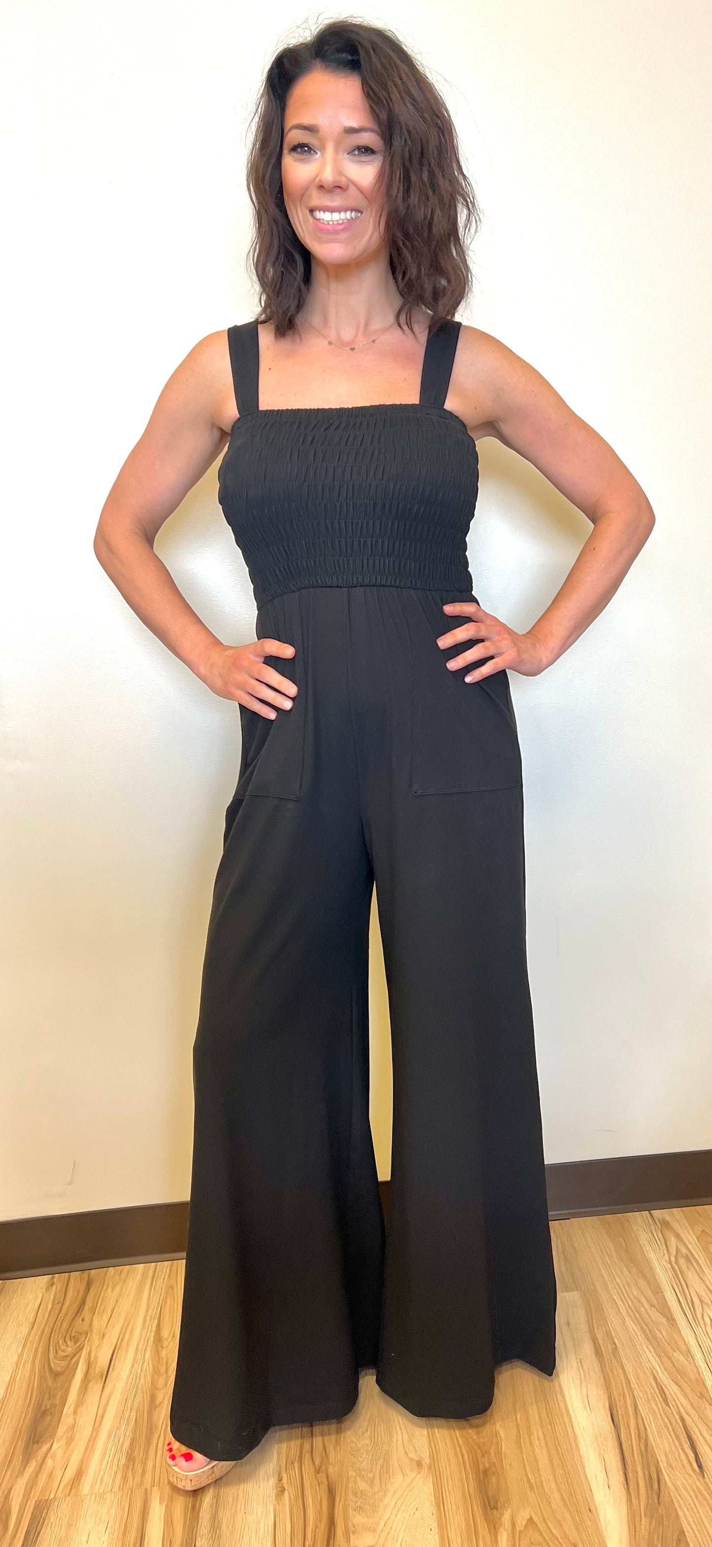 DAY IN THE LIFE SMOCKING JUMPSUIT